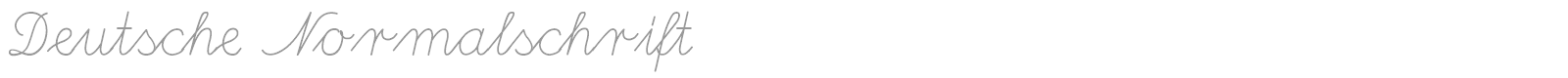 Deutsche Normalschrift font preview